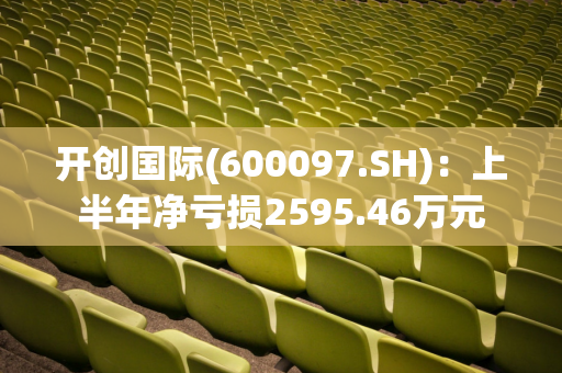 开创国际(600097.SH)：上半年净亏损2595.46万元