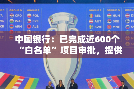 中国银行：已完成近600个“白名单”项目审批，提供融资金额超1300亿元