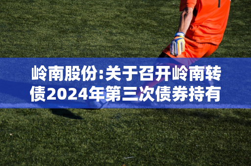 岭南股份:关于召开岭南转债2024年第三次债券持有人会议通知的提示公告