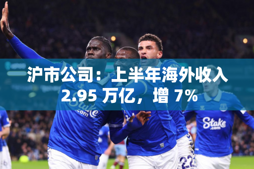 沪市公司：上半年海外收入 2.95 万亿，增 7%