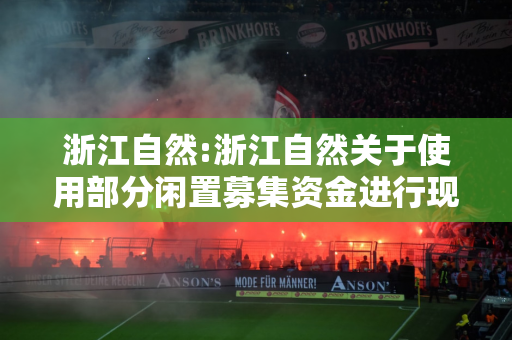 浙江自然:浙江自然关于使用部分闲置募集资金进行现金管理的进展公告