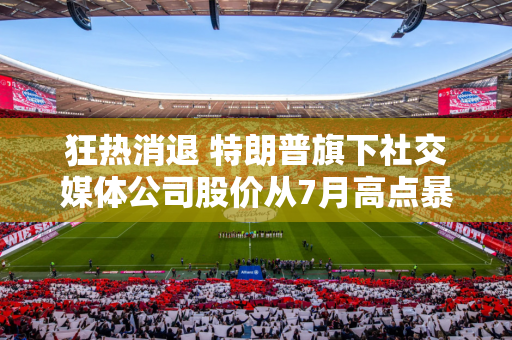 狂热消退 特朗普旗下社交媒体公司股价从7月高点暴跌56%