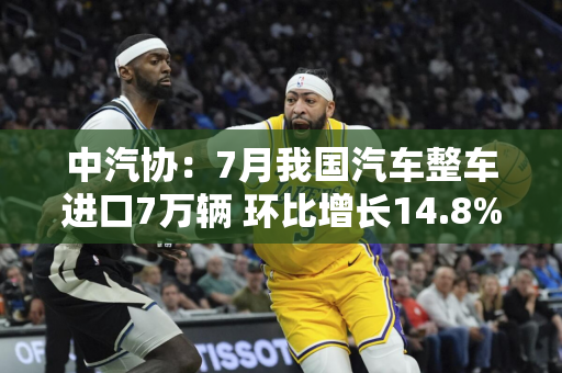 中汽协：7月我国汽车整车进口7万辆 环比增长14.8% 同比增长6.3%