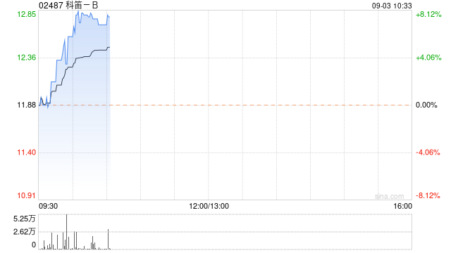 科笛-B早盘持续涨超7% 机构称明年为公司关键商业年