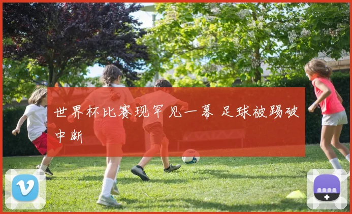 世界杯比赛现罕见一幕 足球被踢破中断