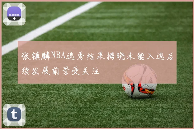张镇麟NBA选秀结果揭晓未能入选后续发展前景受关注